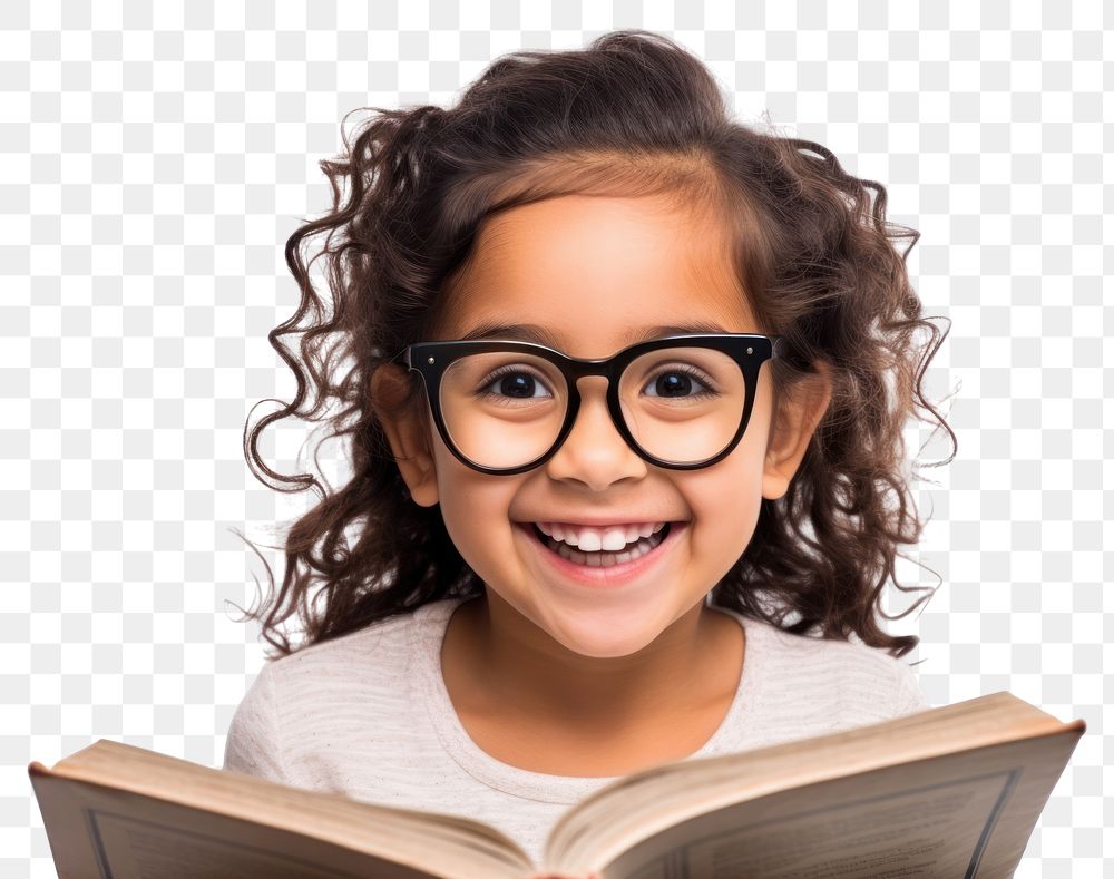 PNG Glasses smile portrait reading. 