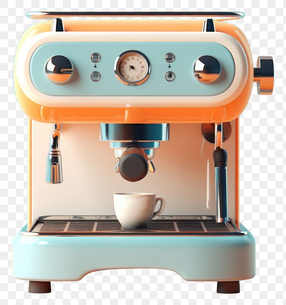 PNG Appliance espresso machine coffee. AI generated Image by rawpixel.