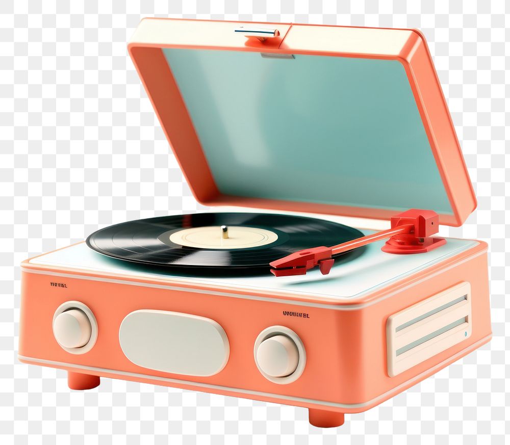 PNG Electronics turntable transparent background gramophone. AI generated Image by rawpixel.