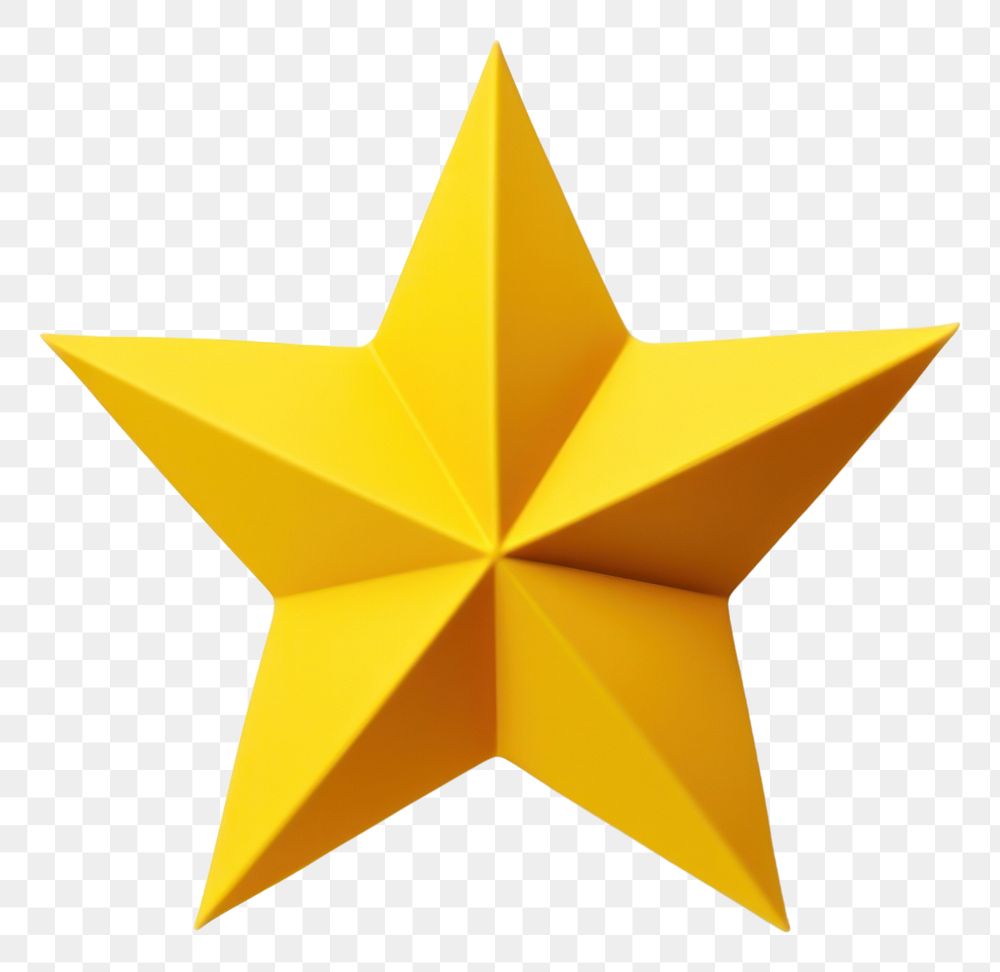 PNG Symbol yellow paper star. 