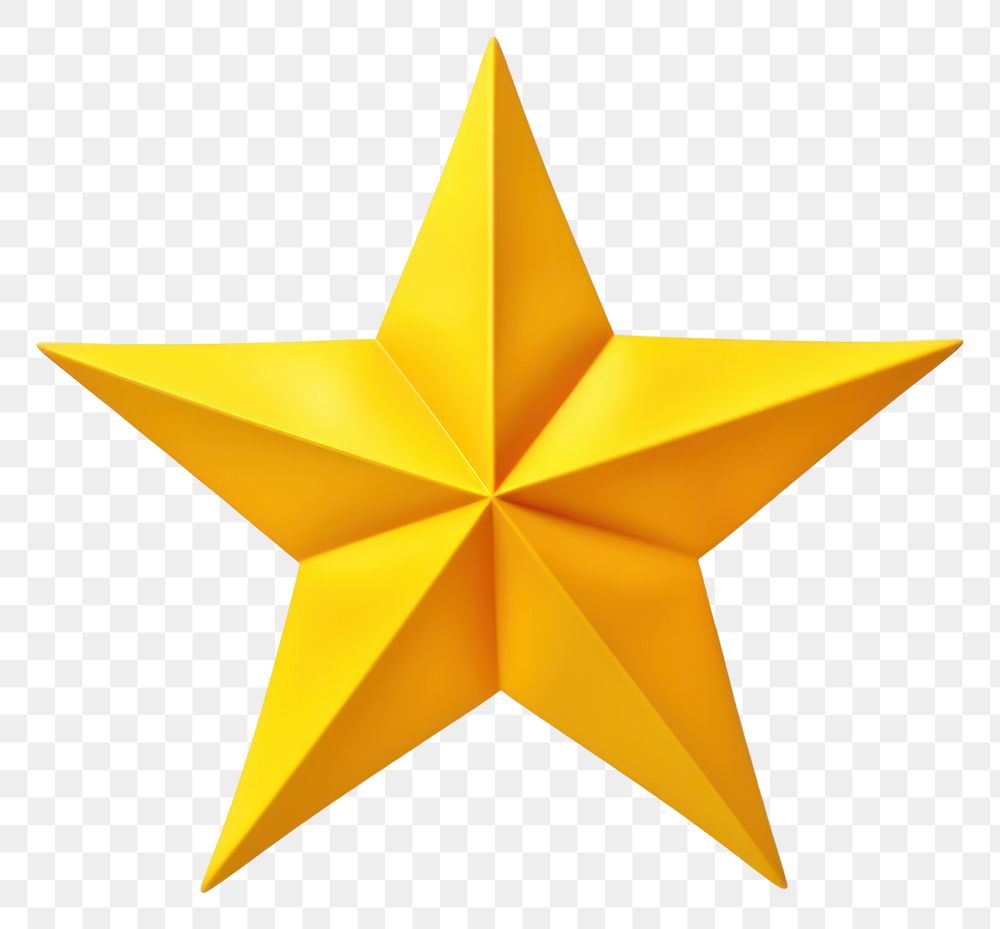 PNG Symbol yellow paper star. AI generated Image by rawpixel.