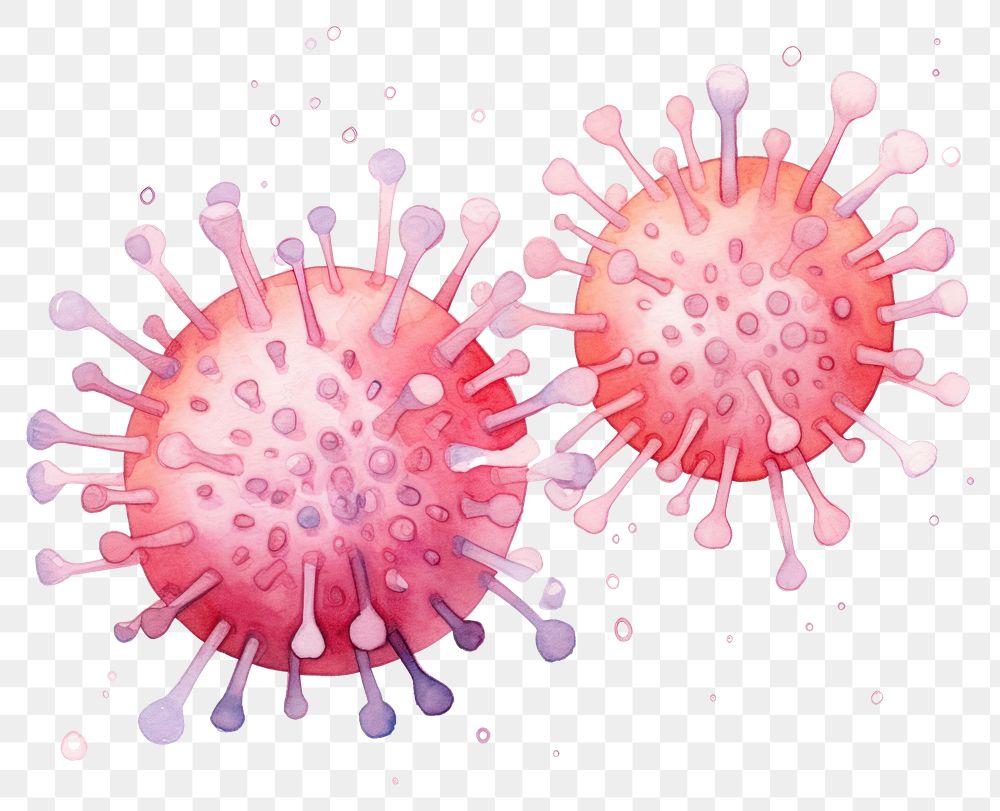 PNG Virus white background microbiology biochemistry. AI generated Image by rawpixel.