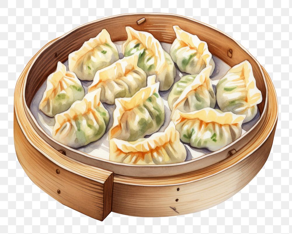 PNG Dumpling food xiaolongbao chopsticks. AI generated Image by rawpixel.