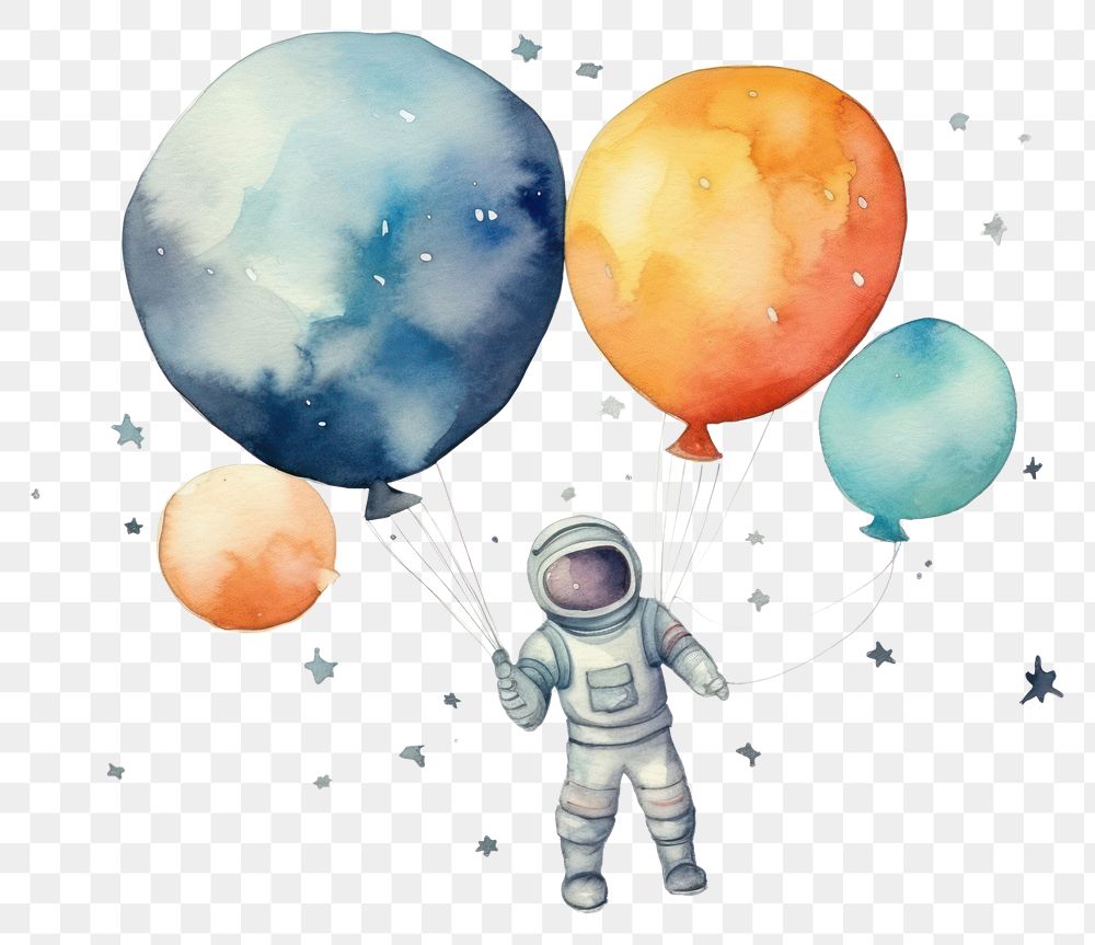 PNG Balloon cartoon space transportation. 