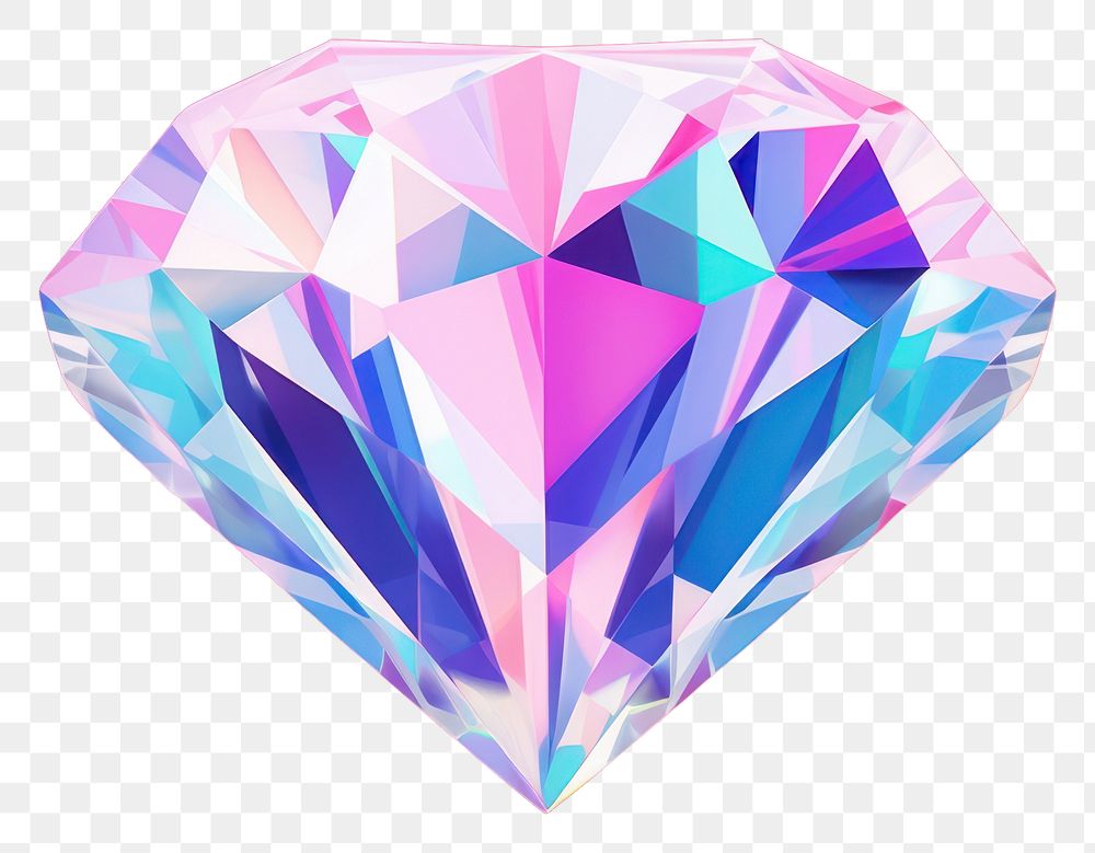 PNG Diamond gemstone jewelry crystal. AI generated Image by rawpixel.
