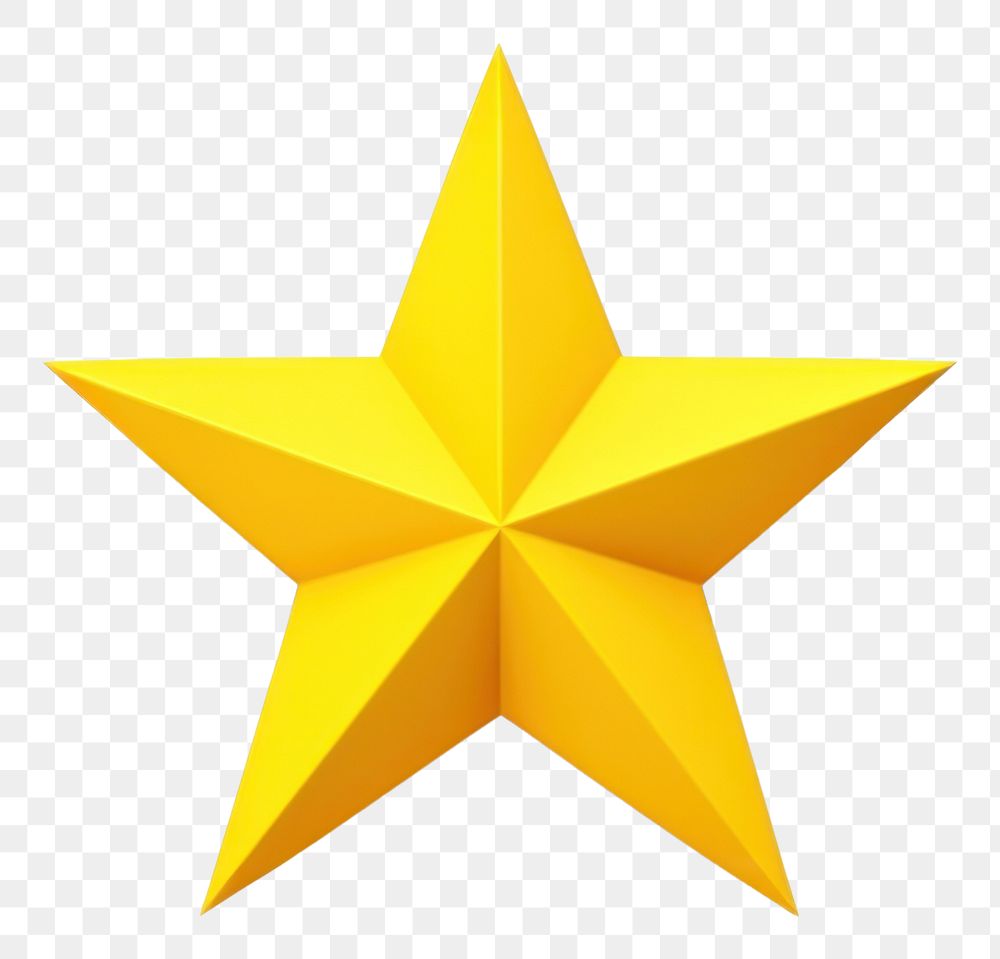 PNG Symbol yellow paper star. 