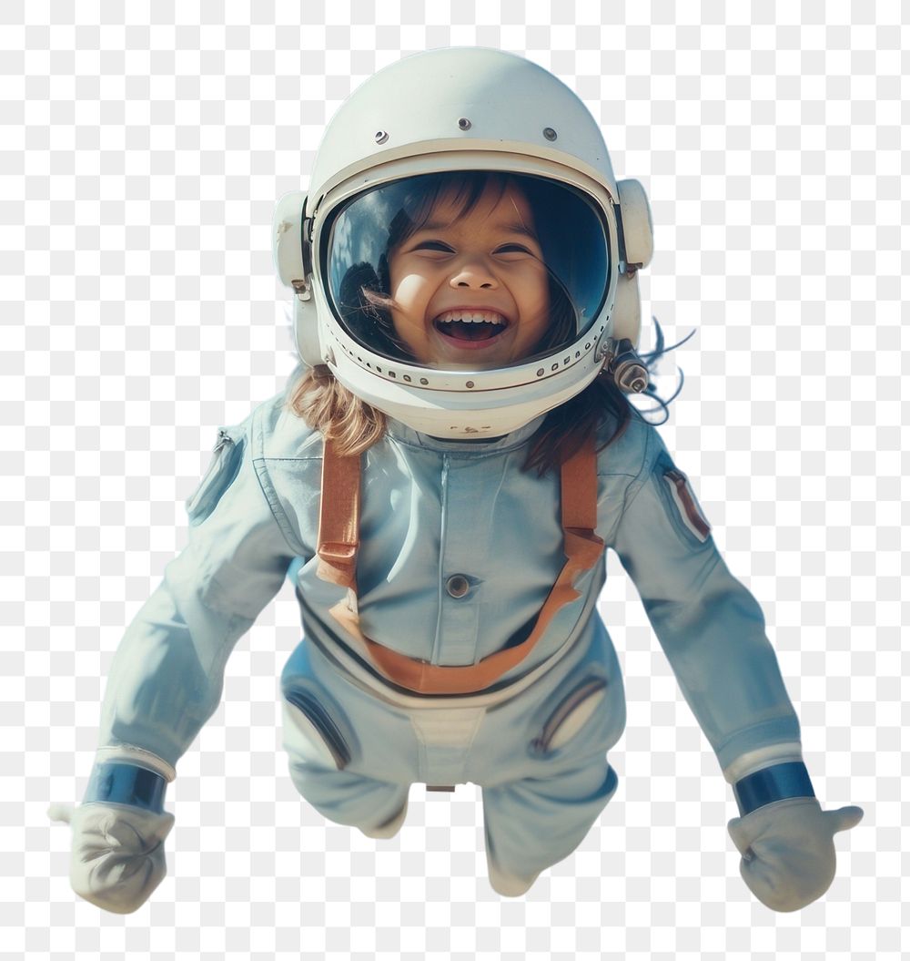 PNG Astronaut adventure smiling helmet transparent background