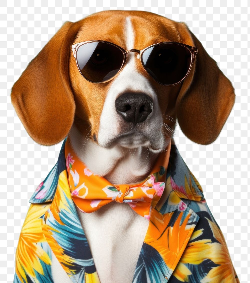 PNG Sunglasses animal mammal beagle. AI generated Image by rawpixel.