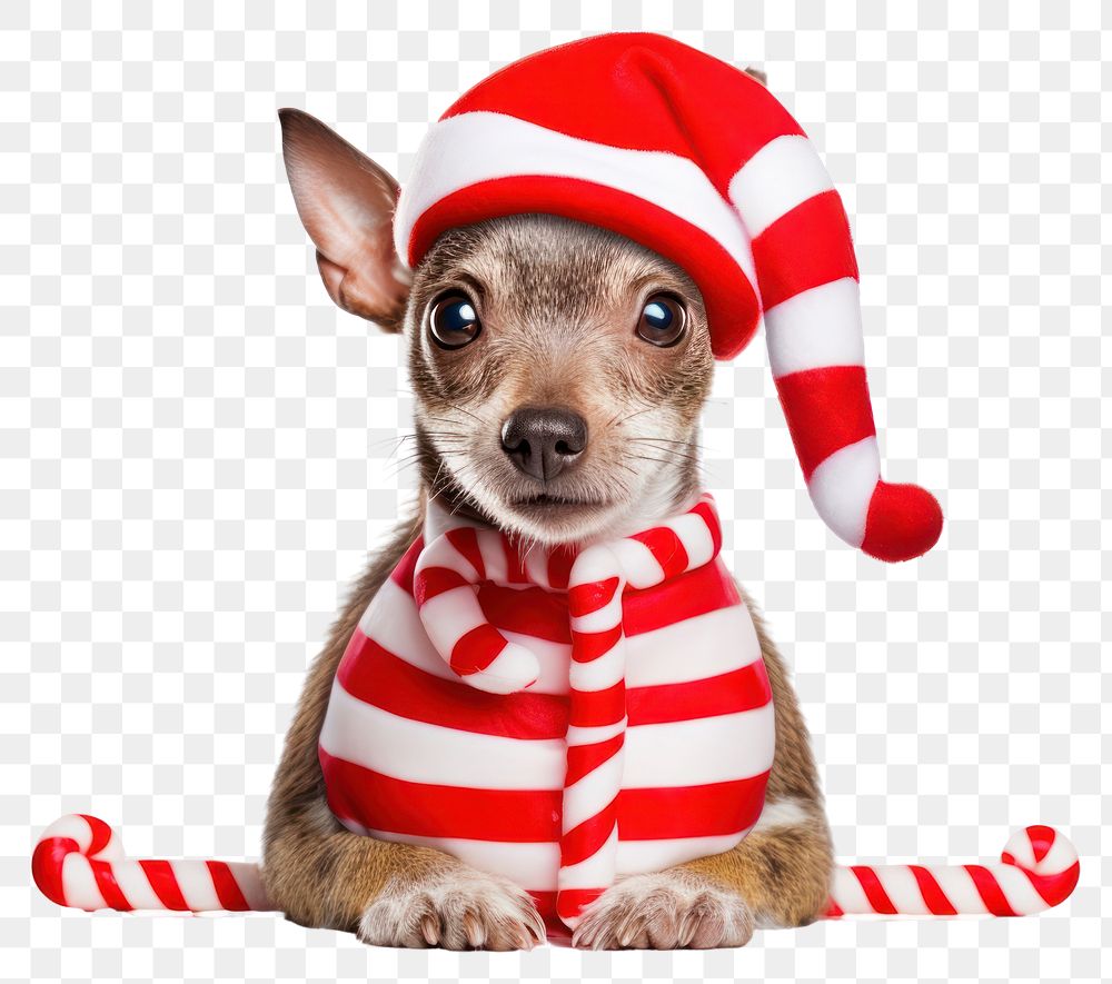 PNG Chihuahua christmas portrait mammal transparent background
