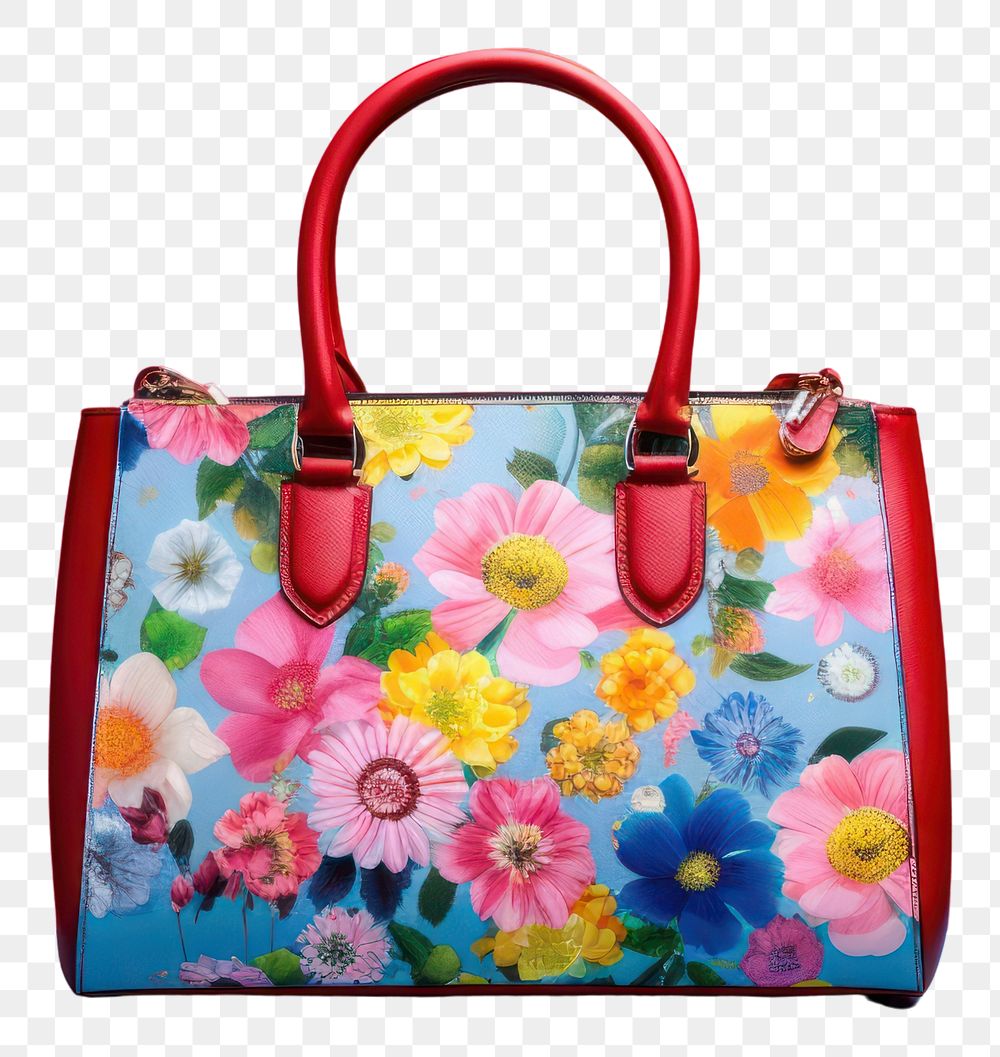 PNG Bag handbag flower purse. 