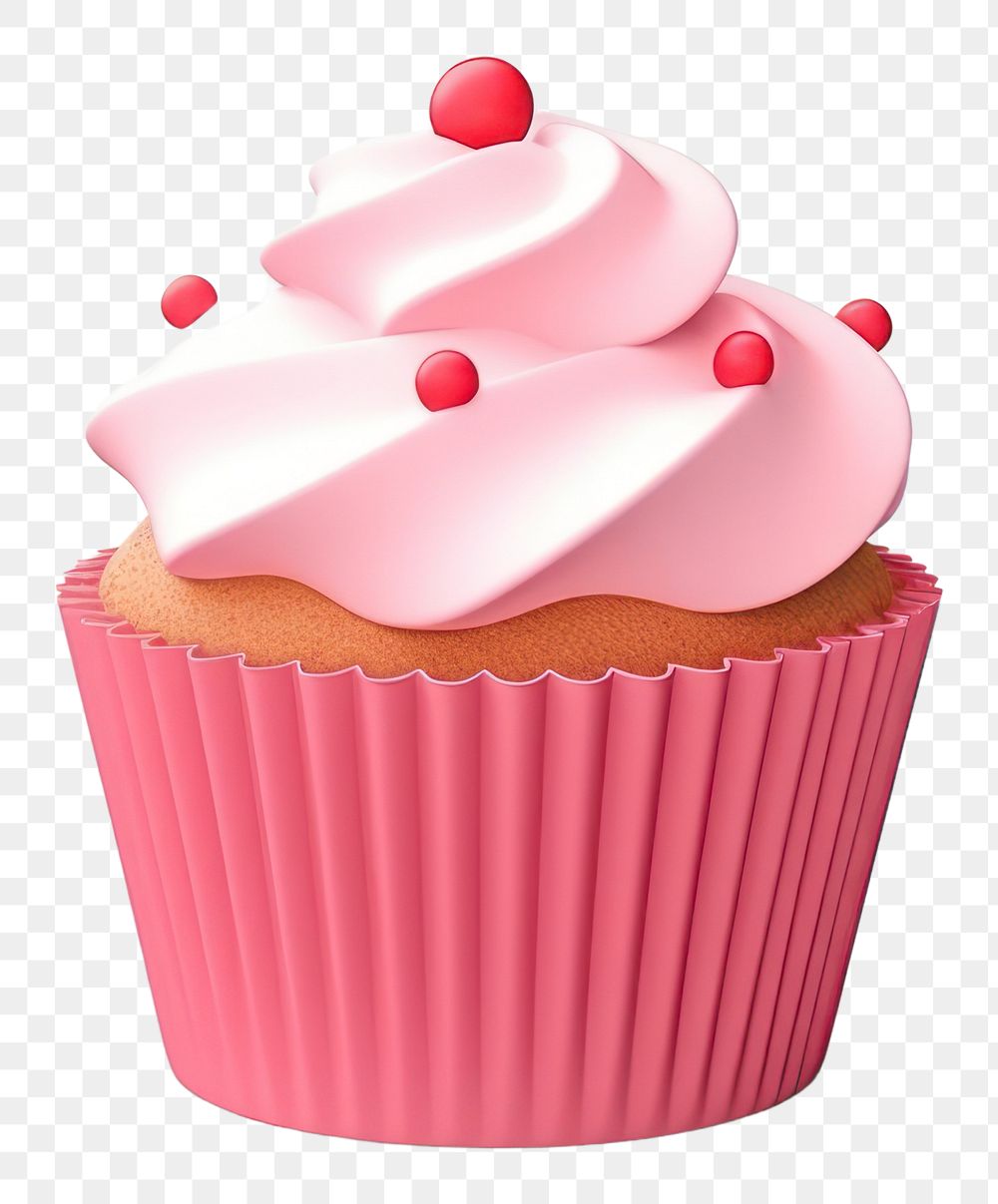 PNG Cake cupcake dessert cream. AI generated Image by rawpixel.