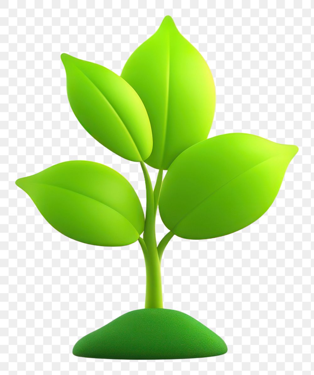 PNG Green sprout plant leaf. AI generated Image by rawpixel.