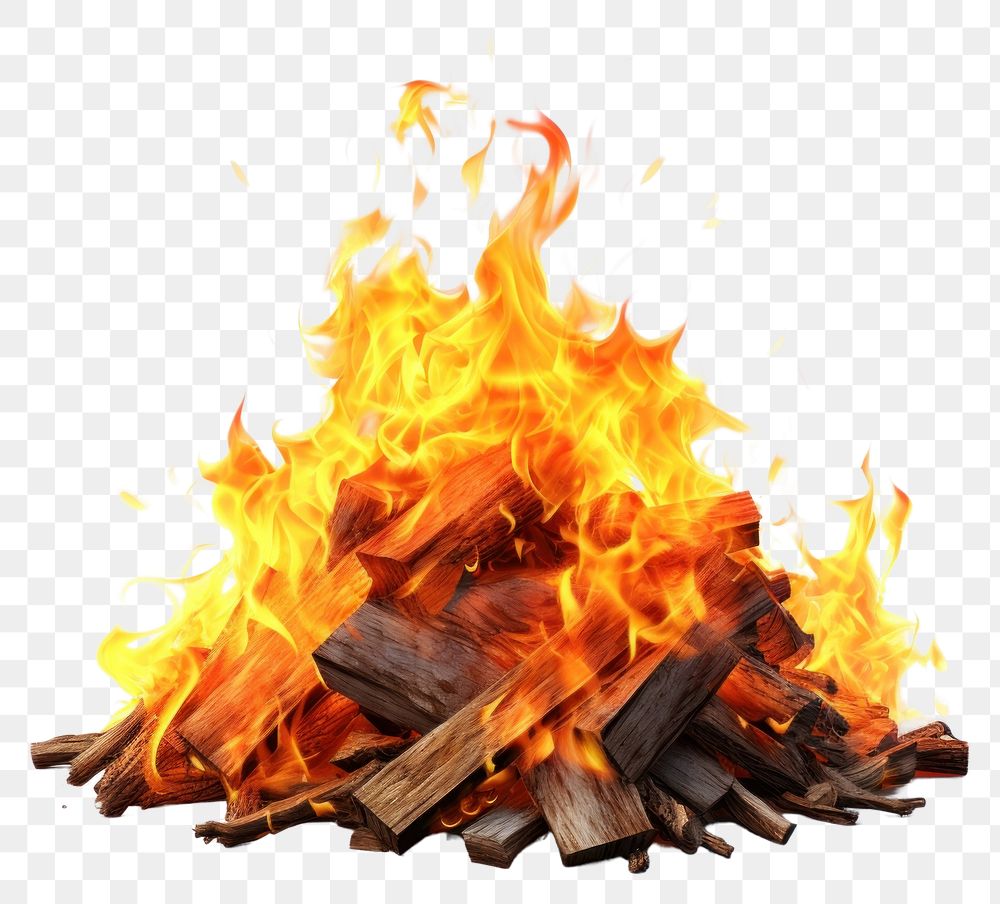 PNG Bonfire fireplace white background destruction. 
