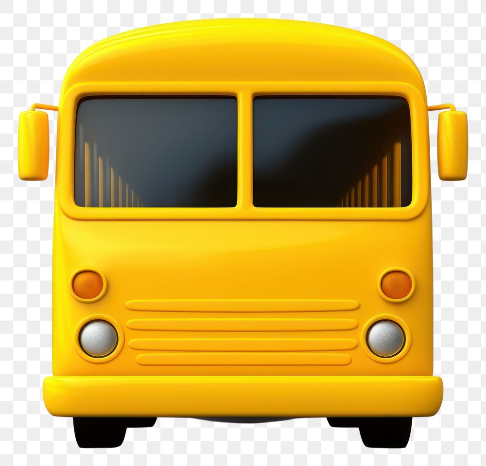 PNG Bus vehicle yellow transparent background. 