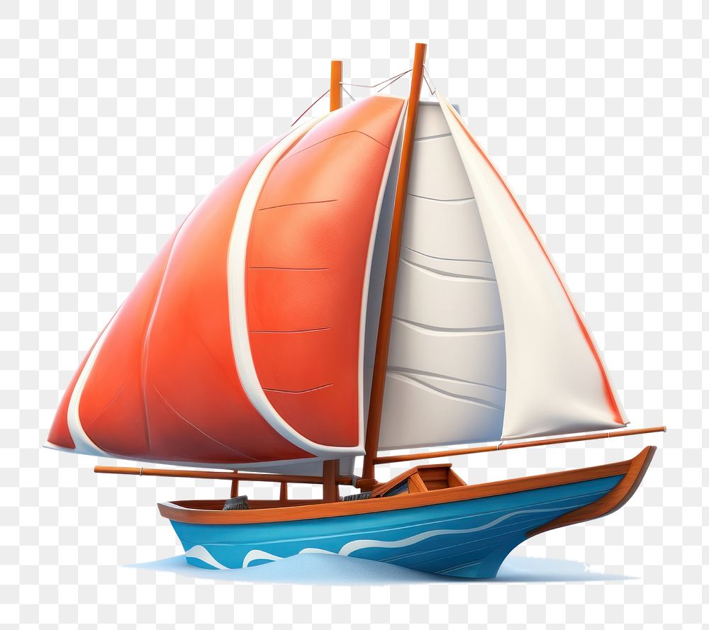 PNG  Watercraft sailboat vehicle dinghy. AI generated Image by rawpixel.