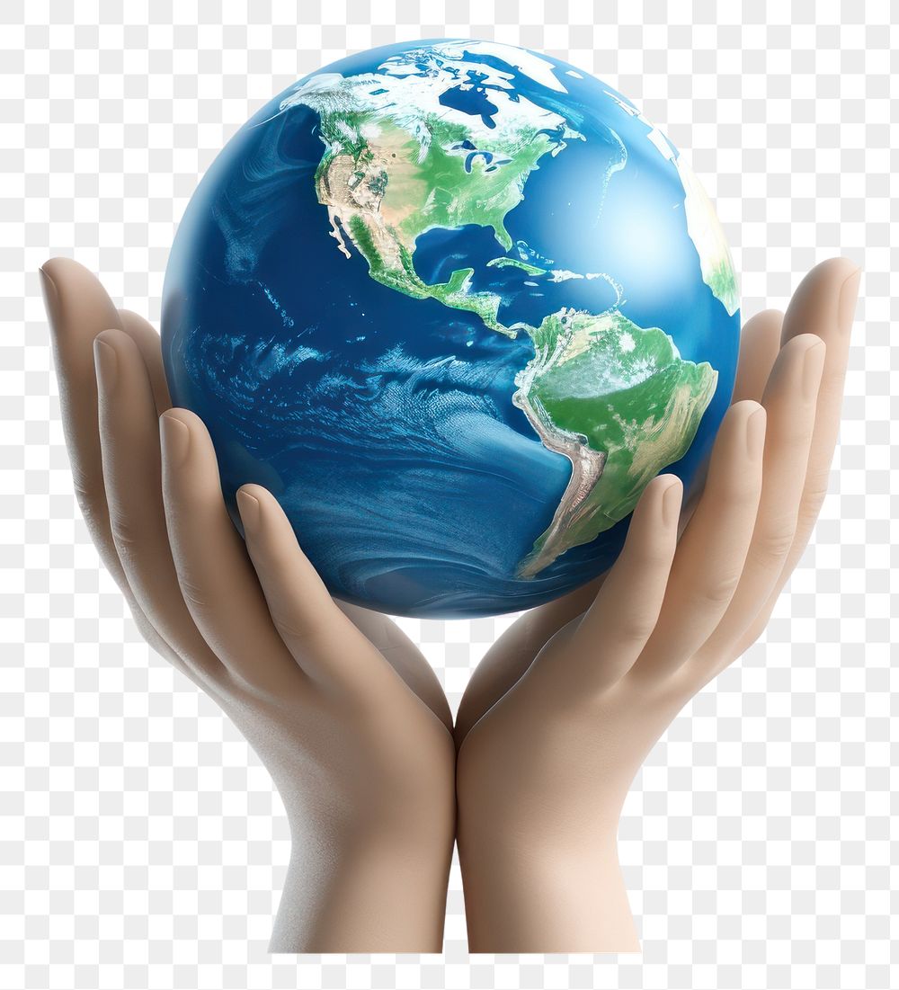 PNG Holding planet earth space. AI generated Image by rawpixel.