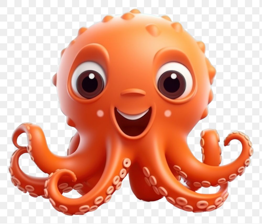 PNG Octopus wildlife cartoon animal. AI generated Image by rawpixel.