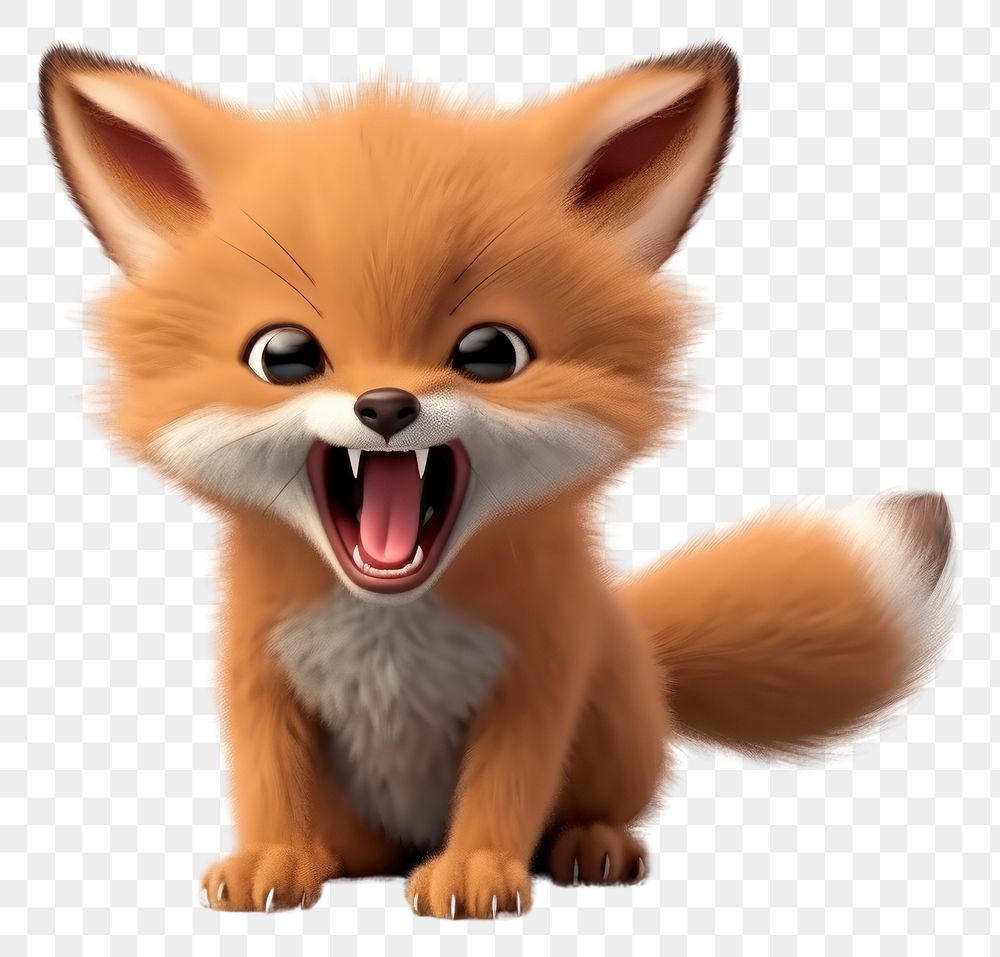 PNG Fox cartoon mammal animal. 