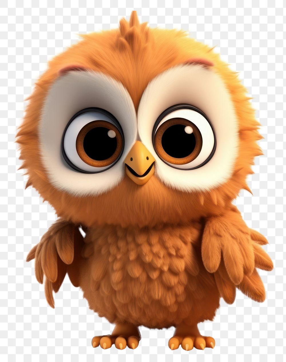 PNG Cartoon animal bird owl. AI generated Image by rawpixel.