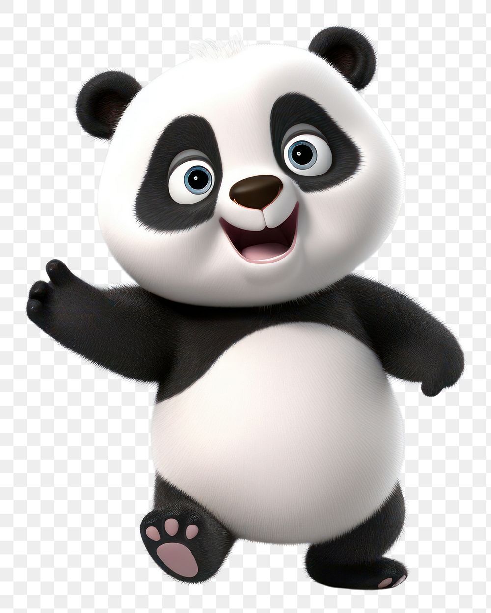 PNG  Cartoon mammal plush panda