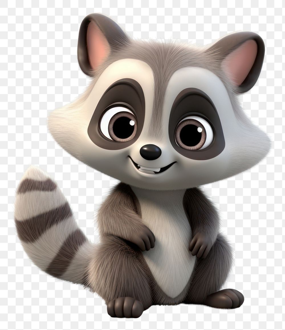 PNG Raccoon cartoon animal mammal. 