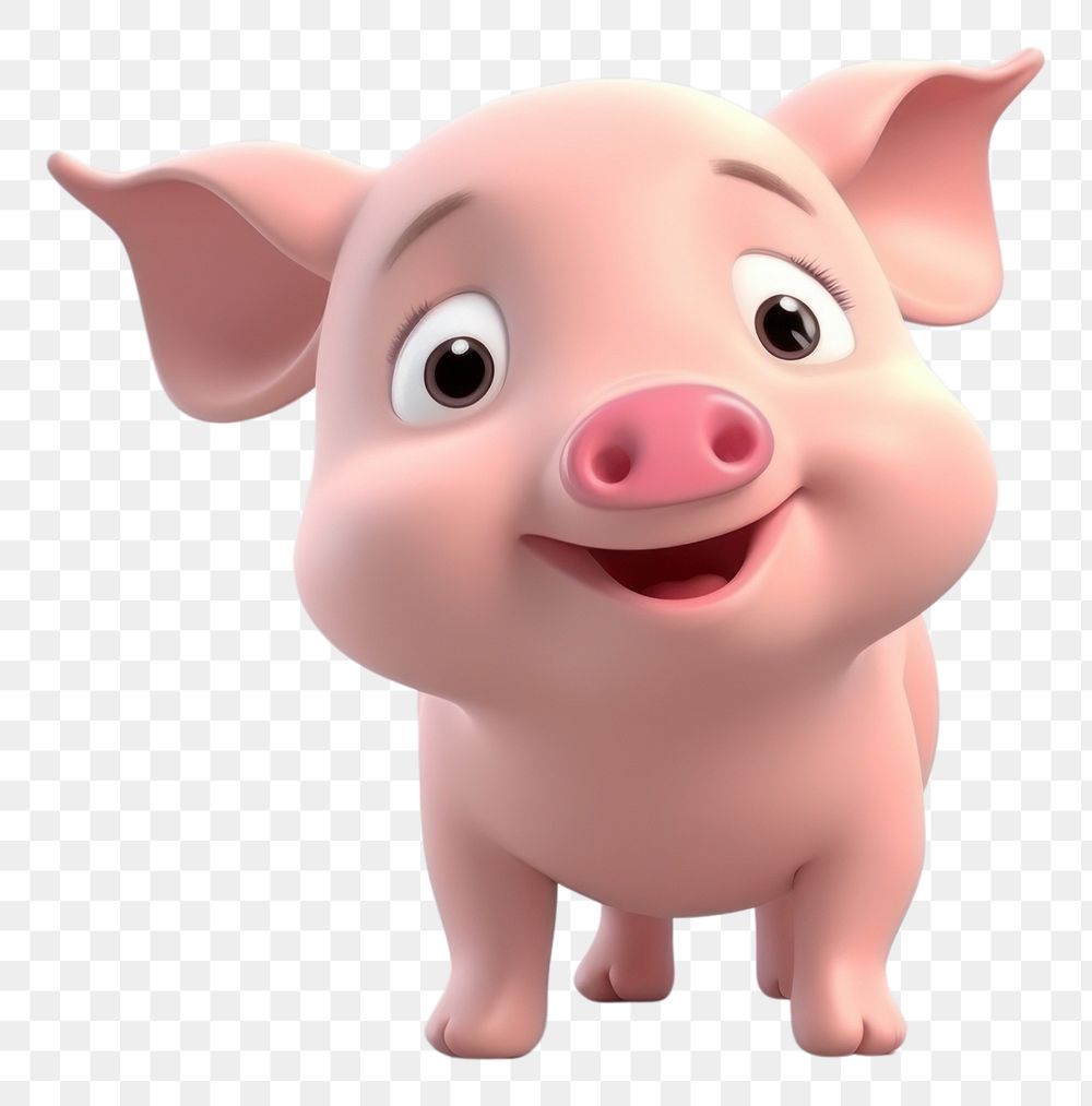 PNG Pig cartoon mammal animal. 