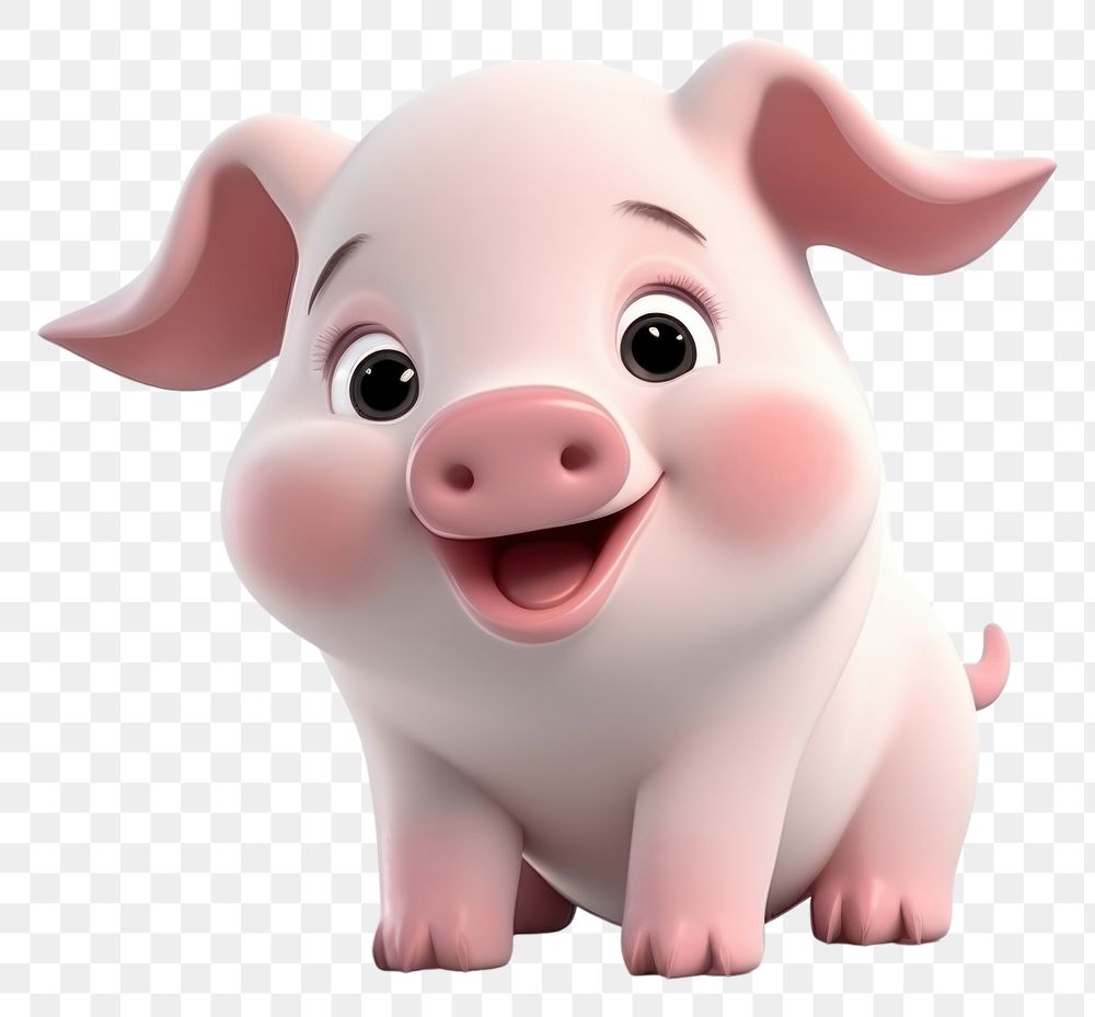 PNG Pig cartoon mammal animal. 