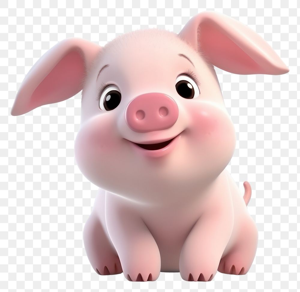 PNG Pig cartoon mammal animal. 