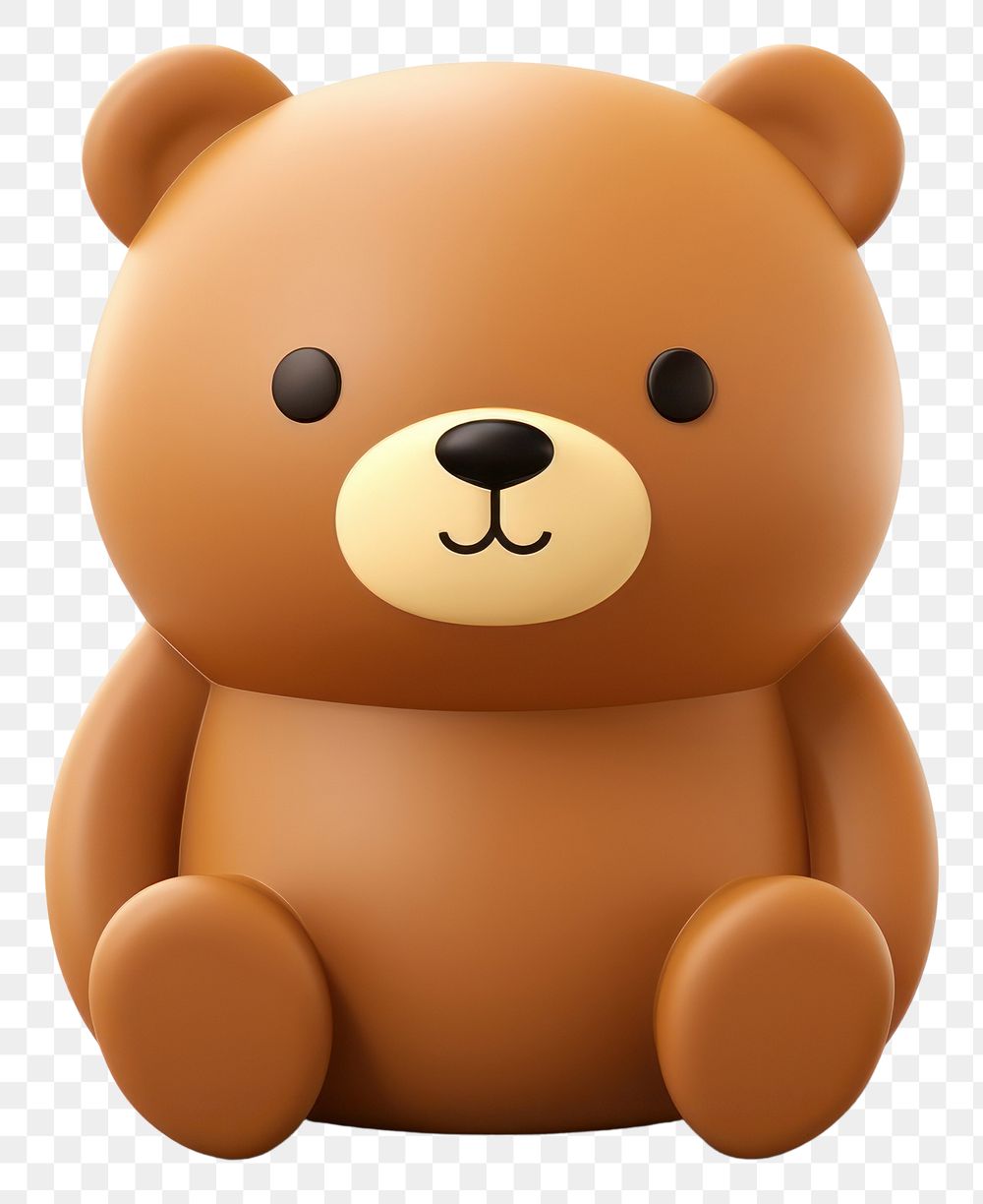 PNG Plush cute bear toy. AI generated Image by rawpixel.