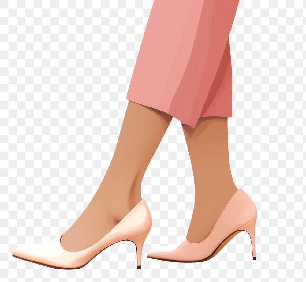 PNG Footwear shoe heel pink. 