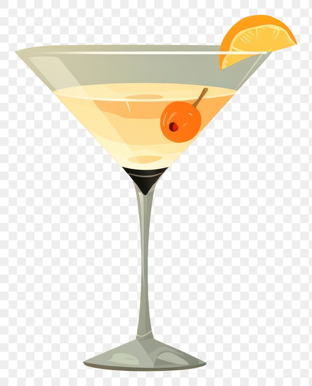 PNG Vesper cocktail martini drink cosmopolitan. AI generated Image by rawpixel.