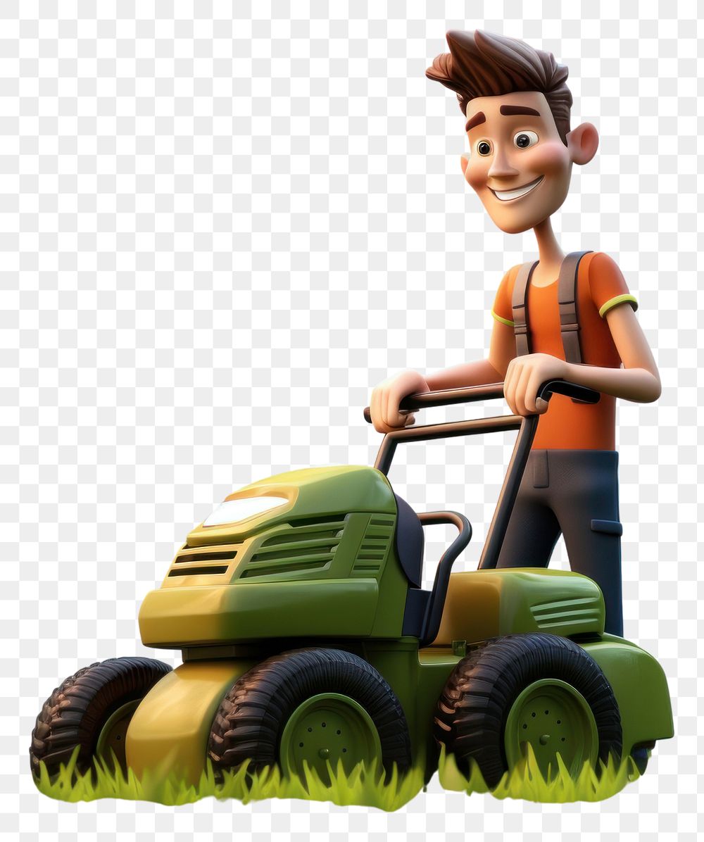 PNG Lawn cartoon mower grass. 