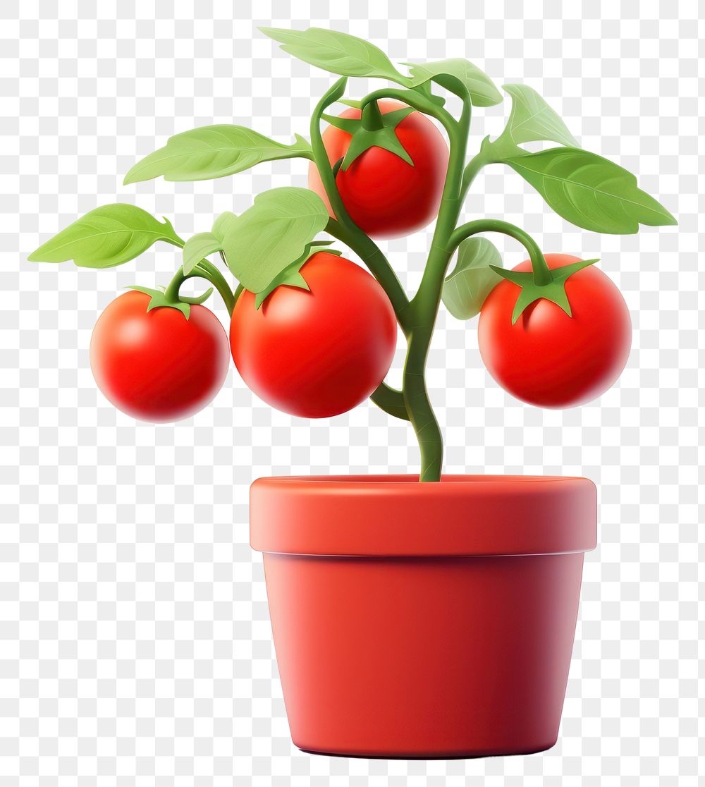 PNG Tomato plant vegetable fruit. 