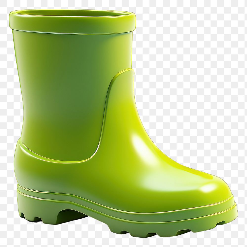 PNG Footwear green shoe boot. 