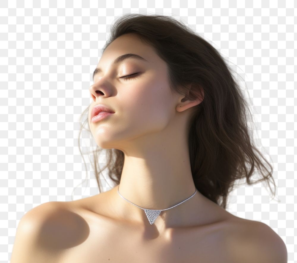 PNG Jewelry necklace adult woman. AI generated Image by rawpixel.