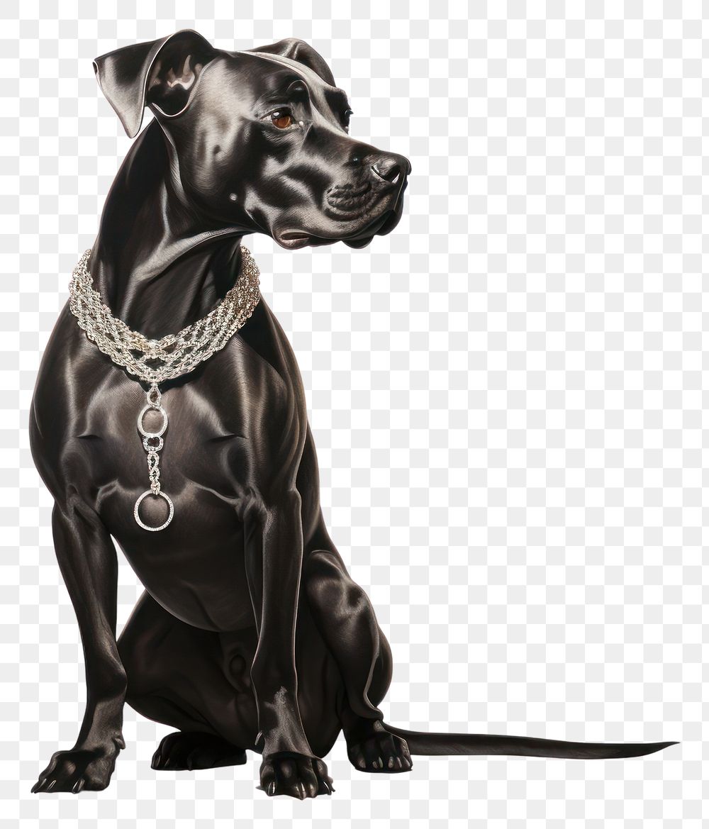 PNG Dog jewelry animal mammal. AI generated Image by rawpixel.