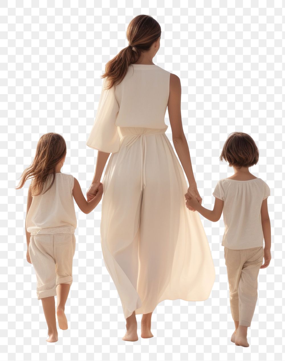 PNG  Fashion walking adult child. AI generated Image by rawpixel.