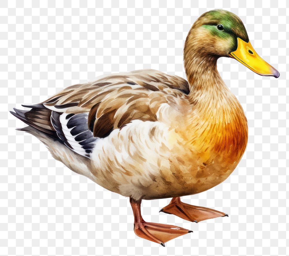 PNG Duck animal bird transportation. AI generated Image by rawpixel.