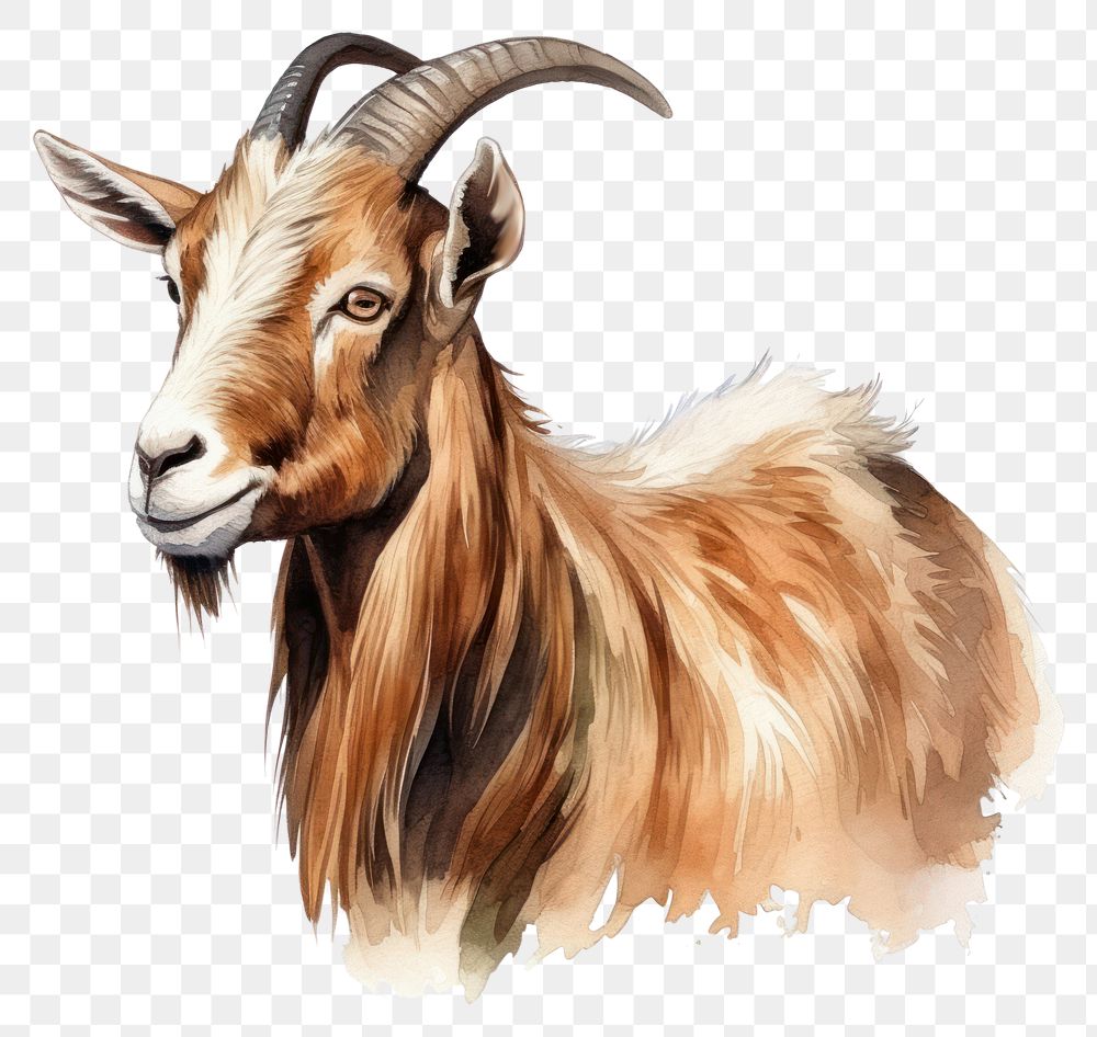 PNG Livestock animal mammal goat. AI generated Image by rawpixel.