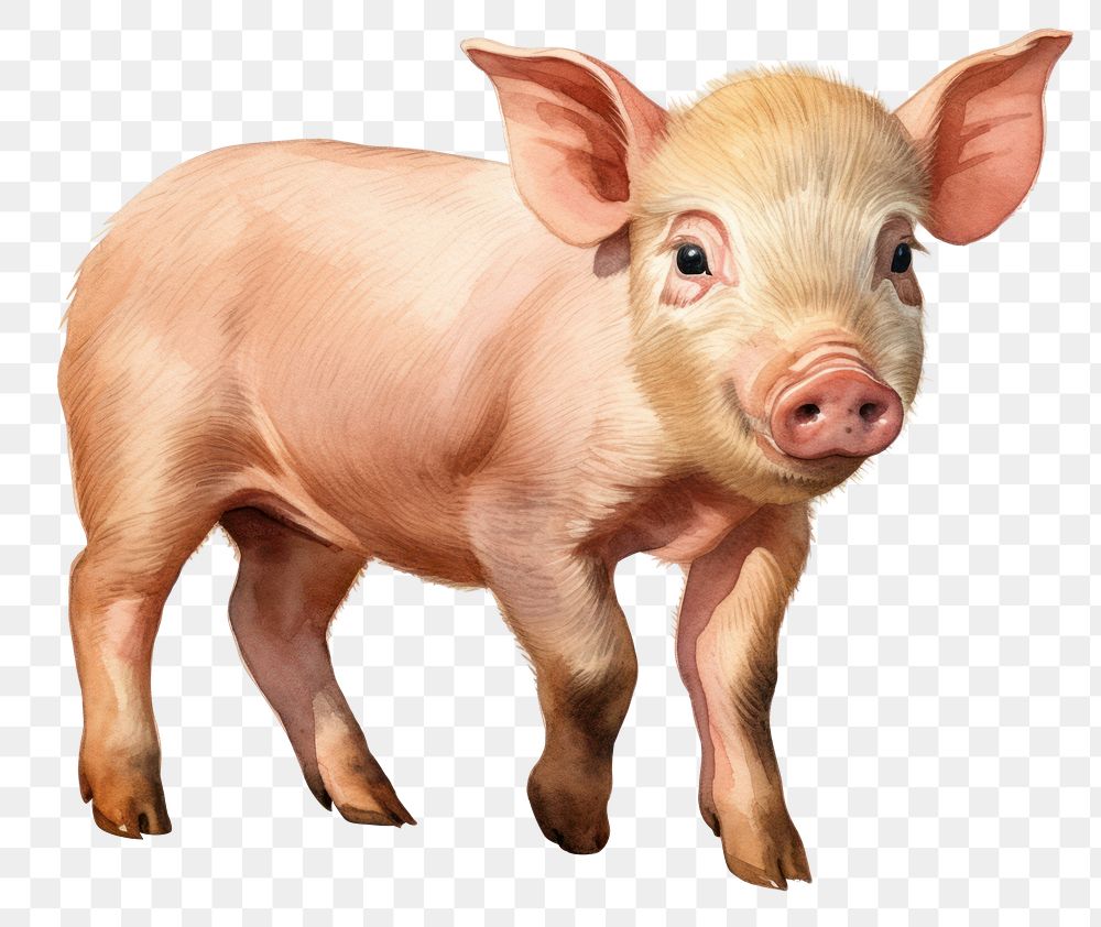 PNG Pig mammal animal boar. AI generated Image by rawpixel.