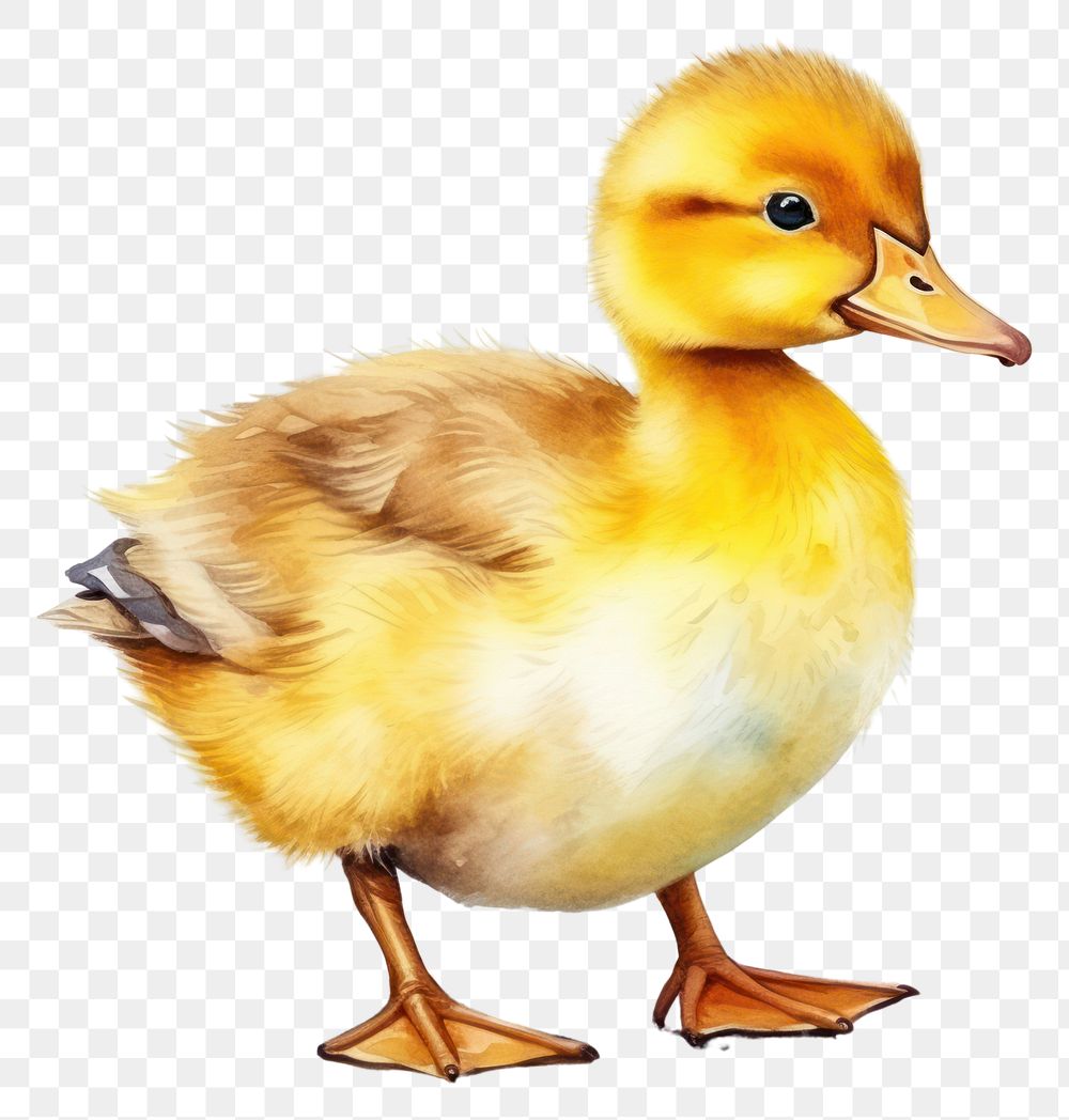 PNG Duck duckling animal yellow. AI generated Image by rawpixel.