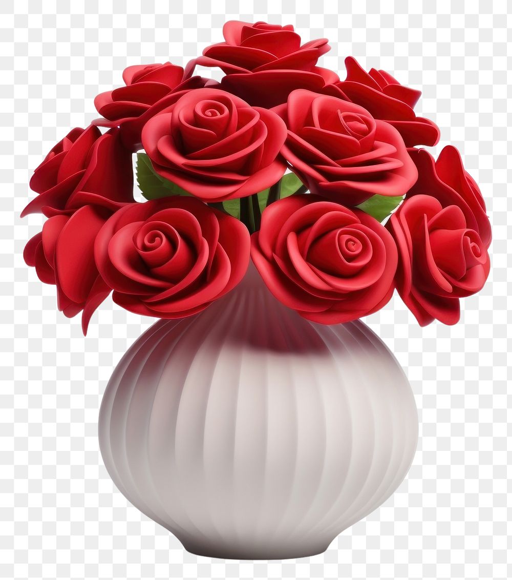 PNG Rose vase flower plant. 