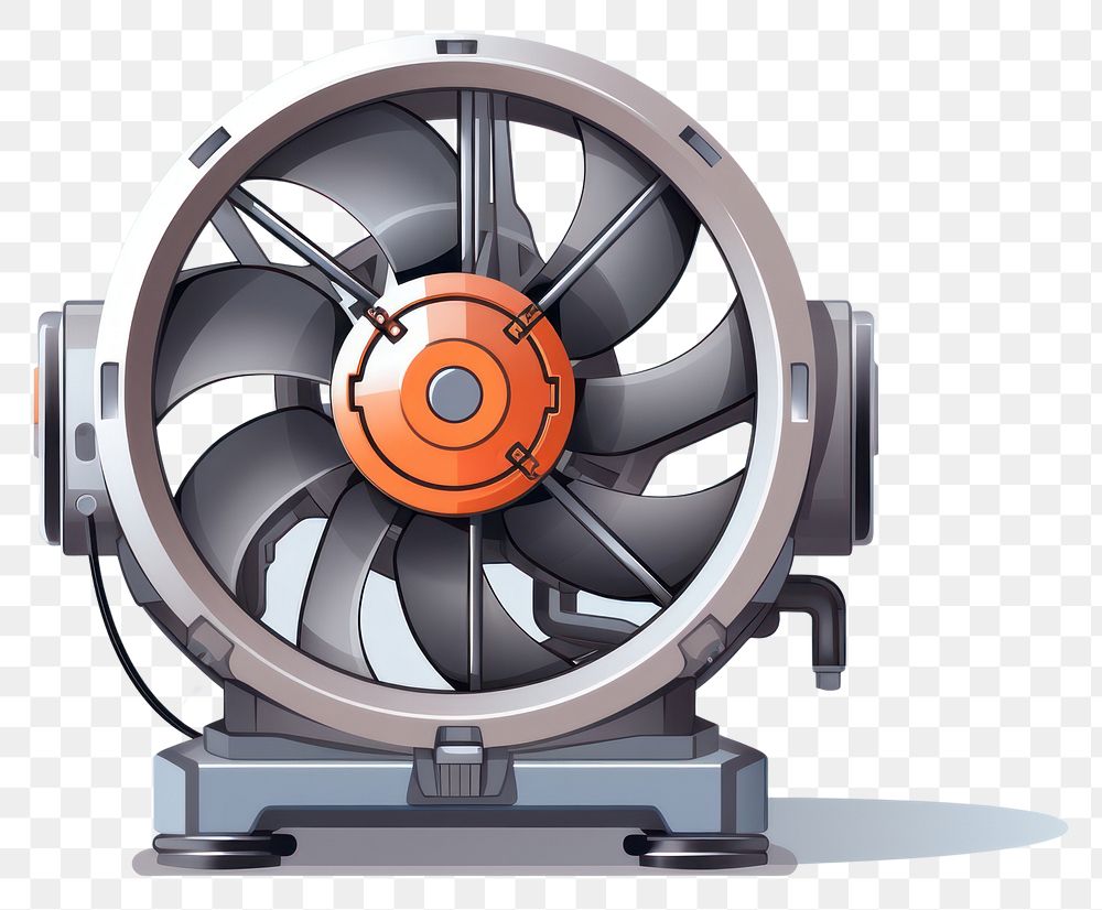 PNG  Technology machine wheel fan. AI generated Image by rawpixel.