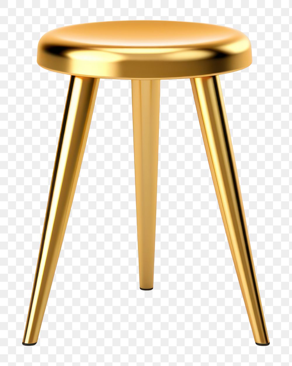 PNG Furniture stool chair gold. 