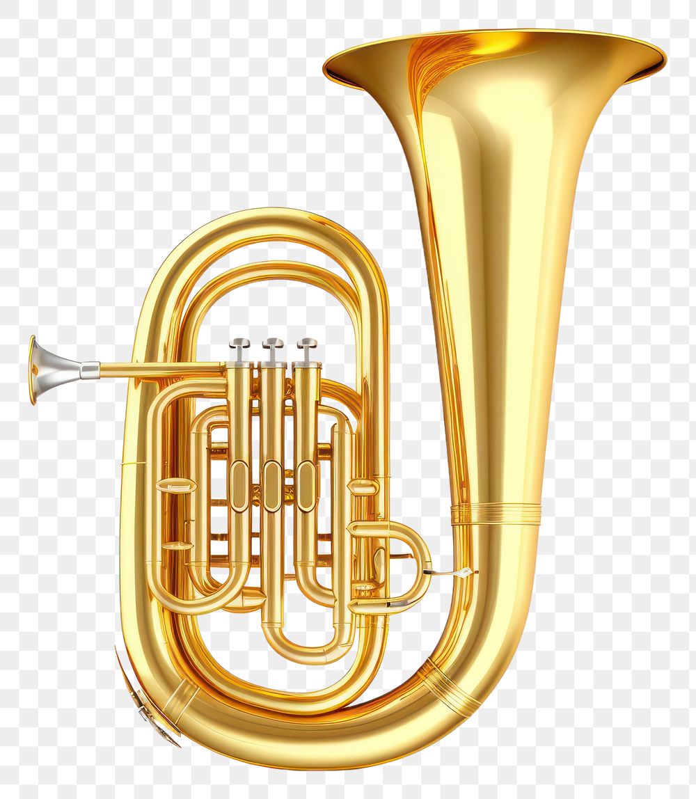 PNG Tuba euphonium music horn. AI generated Image by rawpixel.
