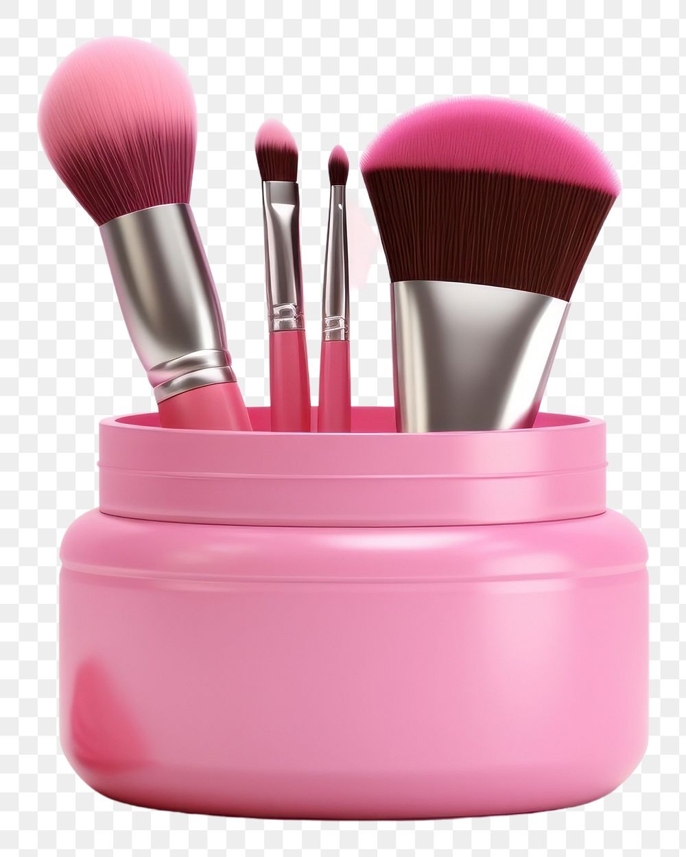 PNG Cosmetics brush tool container. AI generated Image by rawpixel.