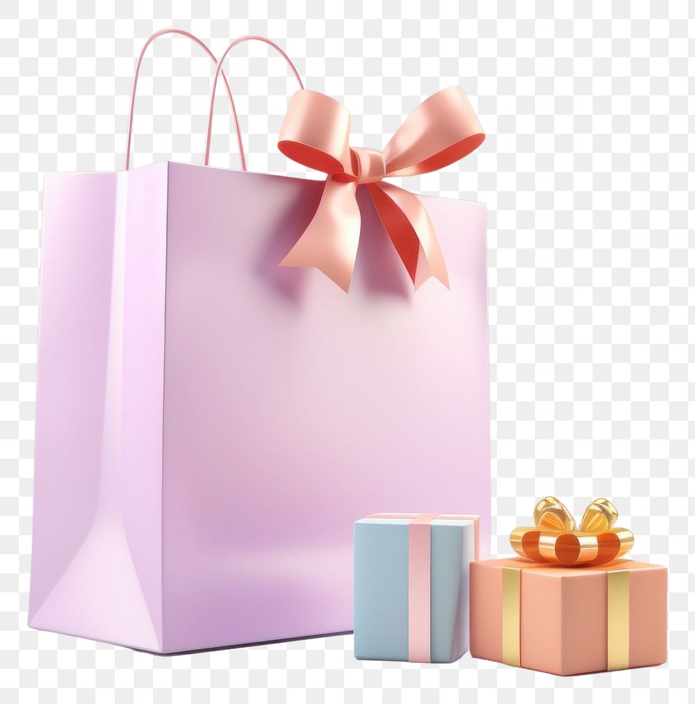 PNG  Gift bag shopping bag celebration. AI generated Image by rawpixel.