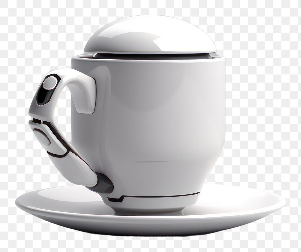 PNG  Coffee cup porcelain saucer. AI generated Image by rawpixel.