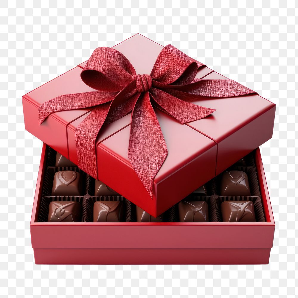 PNG Chocolate box dessert ribbon. AI generated Image by rawpixel.