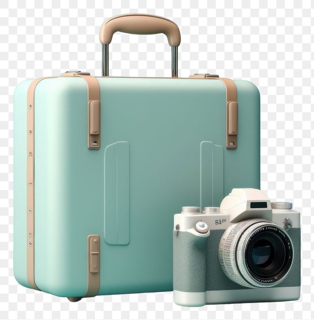 PNG Suitcase camera luggage electronics. 